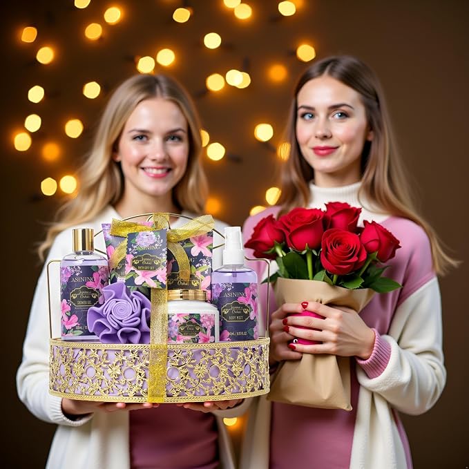 Beauty Kits for Women, Home Spa Baskets Bath Gifts, Bath Spa Kit for Women - Image 5
