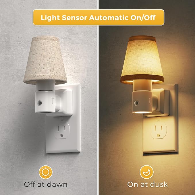 L LOHAS LED Night Lights Plug into Wall, Plug in Night Light Dimmable, Soft - Image 5