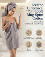 LANE LINEN Luxury Towels and Washcloths Sets - Image 2