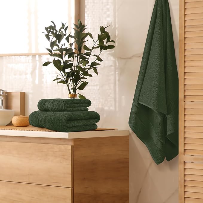 Belizzi Home Ultra Soft 3 Pack Cotton Towel Set, Contains a Bath Towel 28x55 - Image 2
