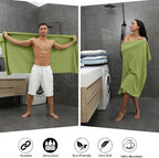 8-Piece Bath Towel Set, 2 Extra Large Bath Towel Sheets, 2 Hand Towels and 4 - Image 5
