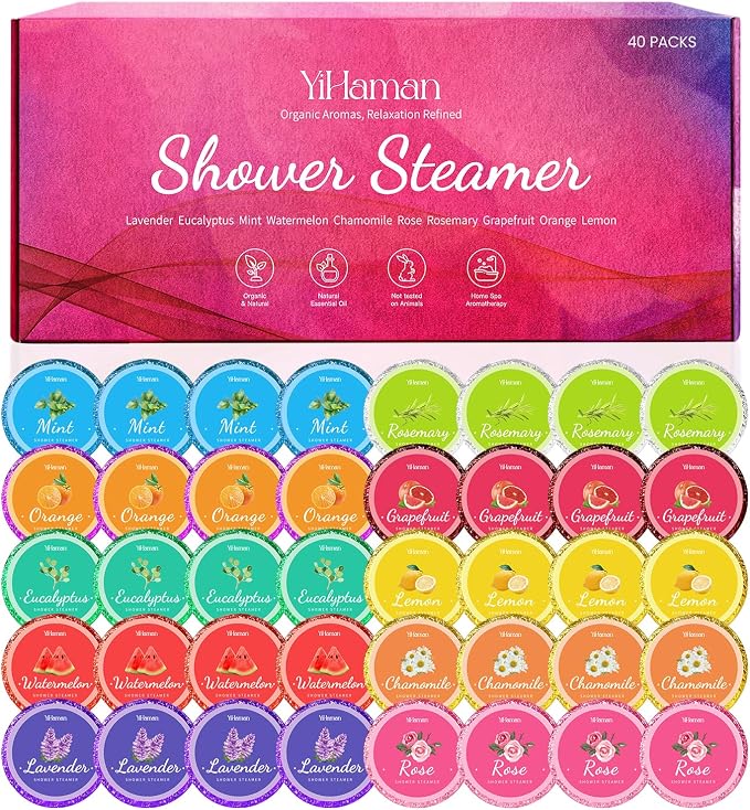 40PCS Shower Steamers Aromatherapy by YiHaman