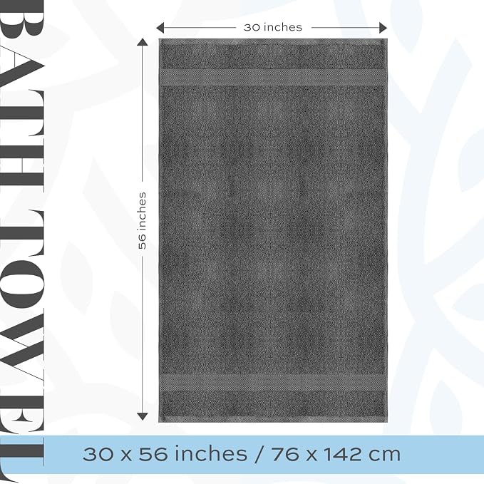 White Classic Luxury Bath Towels Extra Large - Image 4