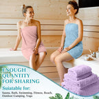 Mixweer 16 Pieces Bath Towels Set Quick Dry Towel Set - Image 5