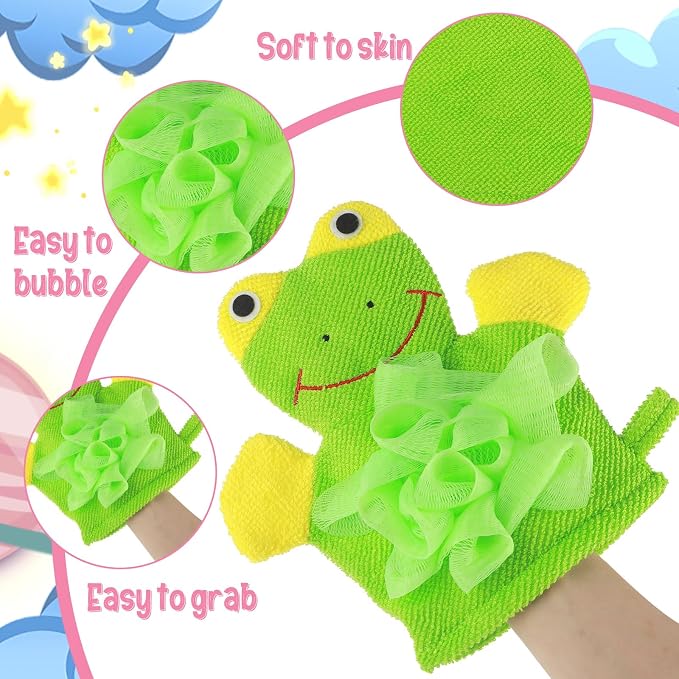 Bath Gloves Loofah for Kids - Image 3