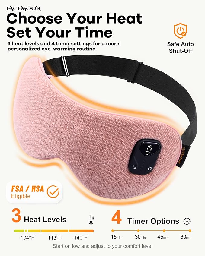 FACEMOON Cordless Heated Eye Mask - Image 4