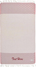 Personalized Embroidered Beach Towel | Throw Blanket, Easy Carry, Sand Free by LA%60HAMMAMFINELIVING