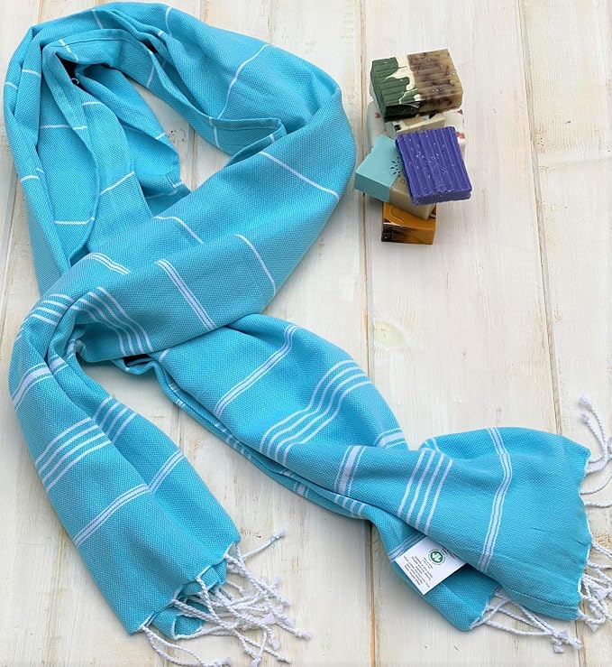 Beach Towel 100% Cotton Turkish Beach Towel Adult 38x70 Inch Pre-washed - Image 6
