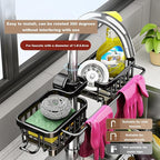 Sink Organizer Rack for Kitchen and Bathroom, Stainless Steel Detachable - Image 2