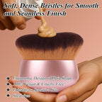 75MM Extra Large Self Tanner Kabuki Makeup Brush – Ultra Soft Dense Vegan - Image 5