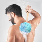 Loofah on a Stick PE Soft Mesh Luffa - Image 7