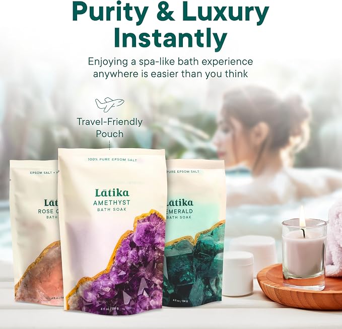 Latika Geode-Inspired Bath Soak Set of 3 - Image 7