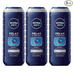 NIVEA MEN Relax Body Wash, Lavender and Sandalwood Scent, 3-in-1 Men's Body Wash by NIVEAMen