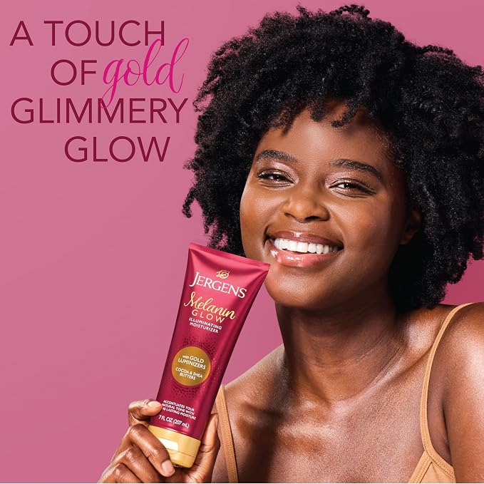 Jergens Hand and Body Lotion, Melanin Glow Illuminating Moisturizer, - Image 3