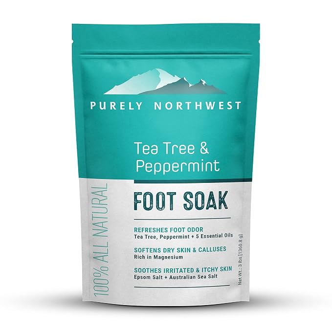 3 Pounds-Tea Tree, Peppermint, Foot Soak | MSM by PurelyNorthwest