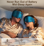 LC-dolida Luxurious Silk Soft Sleep Mask, Sleep Headphones - Image 5