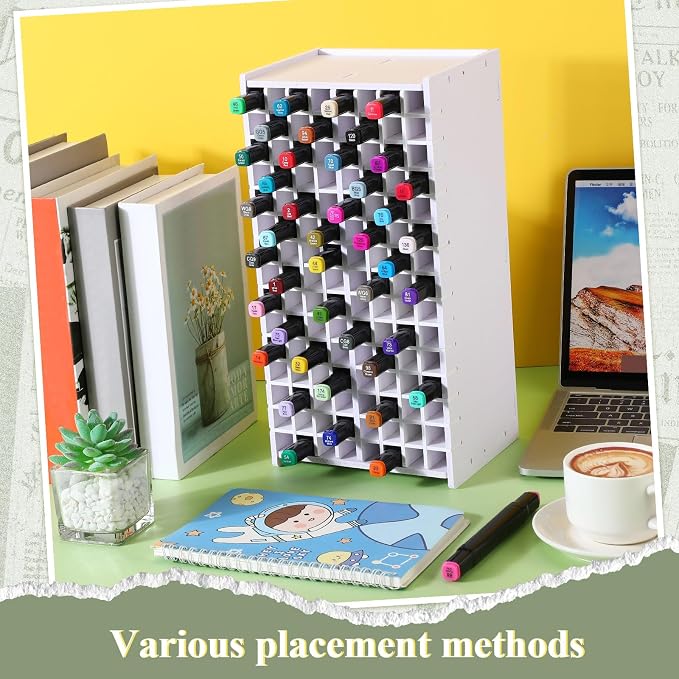 Sunnychicc 2 Pack Marker Storage Organizer, 240 Slots Total Art Supply Holder - Image 7