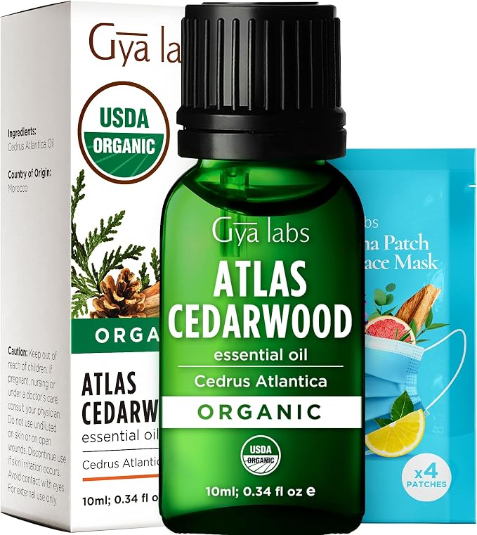Gya Labs USDA Organic Cedarwood Essential Oil by GyaLabs