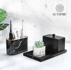 Luxspire Bathroom Vanity Tray, Resin Dresser Jewelry Ring Dish Tank Storage - Image 6