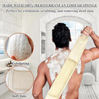 Exfoliating Natural Loofah Sponge Back Scrubber - Image 2