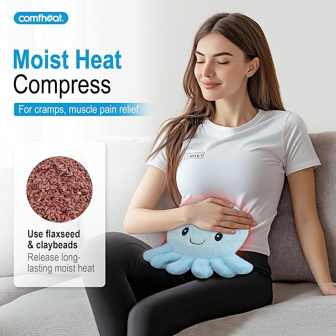 Octopus Microwave Heating Pad for Pain Relief, Unscented Microwavable Heating - Image 2