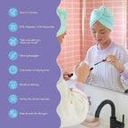 Turbie Twist 4-Pack Microfiber Hair Towel - Image 2