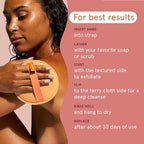 Cleanlogic Bath and Body Exfoliating Body Scrubber, Dual-Texture Round - Image 4