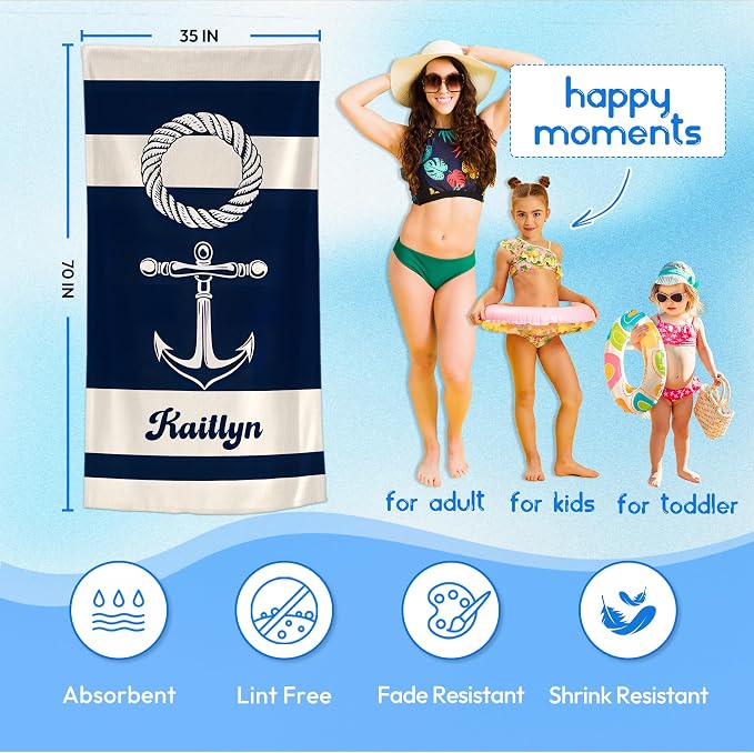 JML Personalized Beach Towel - Image 3