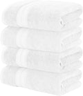 Modern Threads 4-Pack SpunLoft Bath Sheet White 35x66 by ModernThreads
