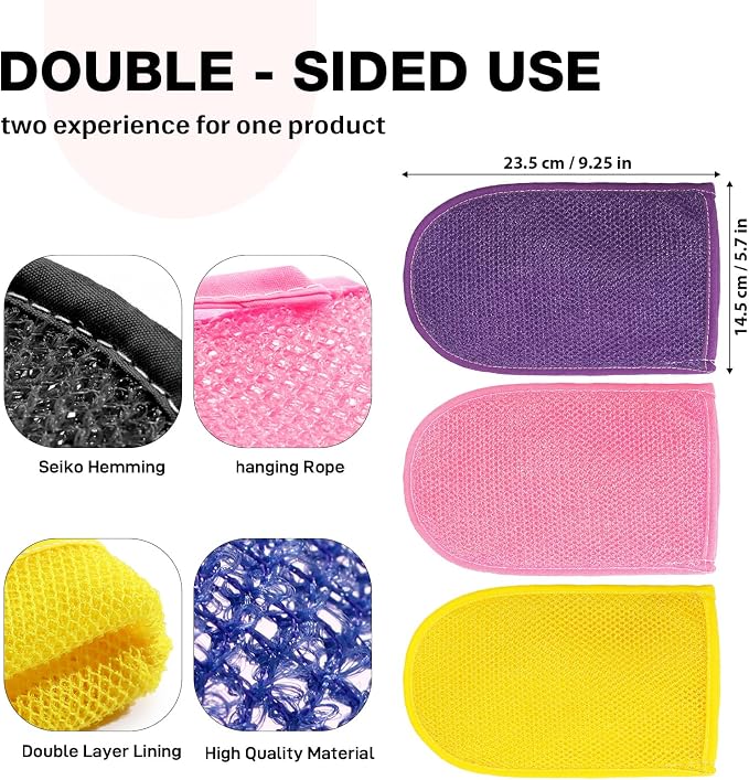 African Net Sponge Exfoliating Gloves - Image 5