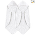 Yoofoss Hooded Baby Towels for Newborn 2 Pack 100% Muslin Organic Cotton Baby by YOOFOSS