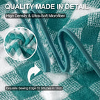 Hand Towels Set 2 Pack-16“x31” Ultra Soft Microfibers Bathroom Towel Set Highly - Image 2