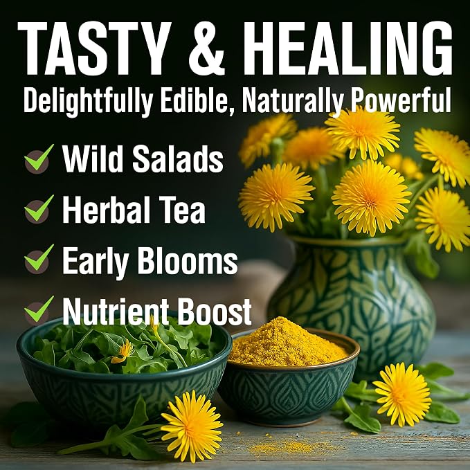 HOME GROWN Dandelion Seeds for Planting 600 Heirloom Medicinal Herb Seeds Non - Image 6