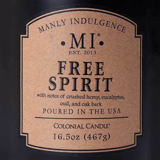 Manly Indulgence Free Spirit Scented Candles - Image 5