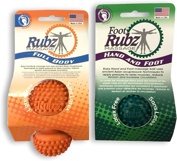 Due North Foot Rubz Combo Pack Original Foot Rubz Massage Tool 0.5 lb by DueNorth