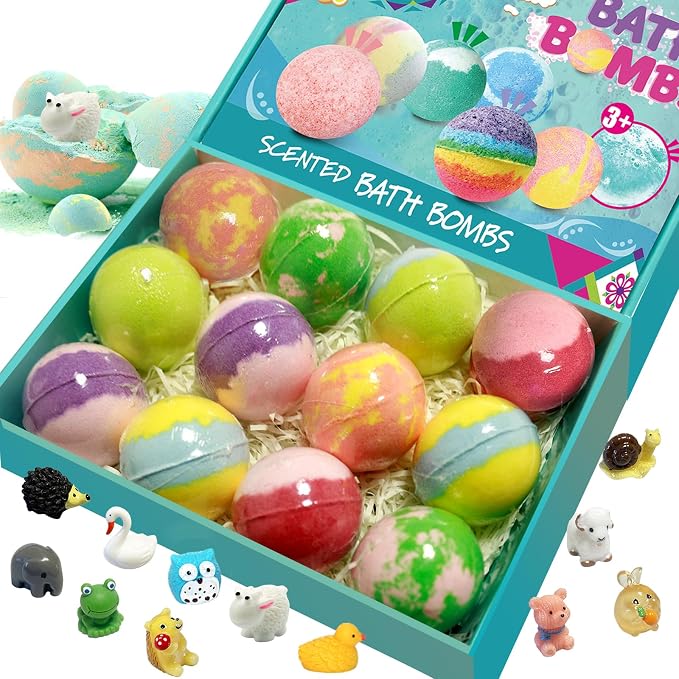 Bath Bombs for Kids with Surprise Inside, Organic Colorful Bubble Bath Fizzy - Image 7