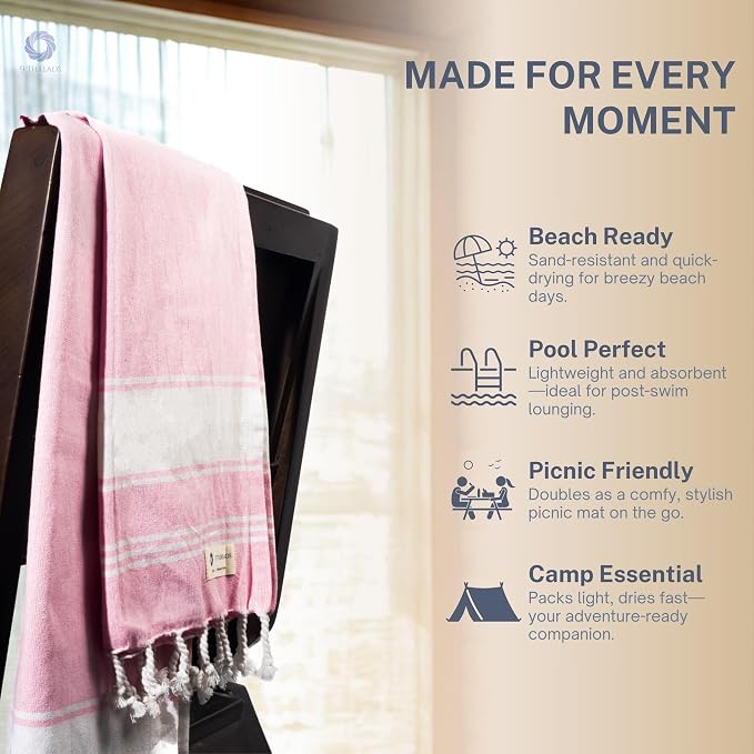 Cotton Turkish Beach Towel - Image 3