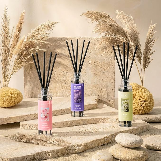 Airkeep Reed Diffuser Oil Refill/Cherry Blossom/3.38 oz/1 Pack/Air Freshener & - Image 5