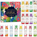 VISRIE 16 Pack Lip Balm, Natural Lip Balm Bulk by VISRIE