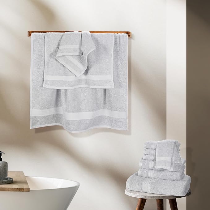 GLAMBURG Ultra Soft 24-Piece Towel Set - Image 4