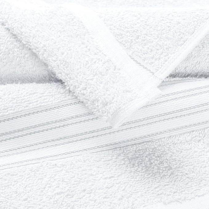 BOUTIQUO Ultra Soft 3 Pack Cotton Towel Set, Contains a Bath Towels 28x55 inch - Image 2