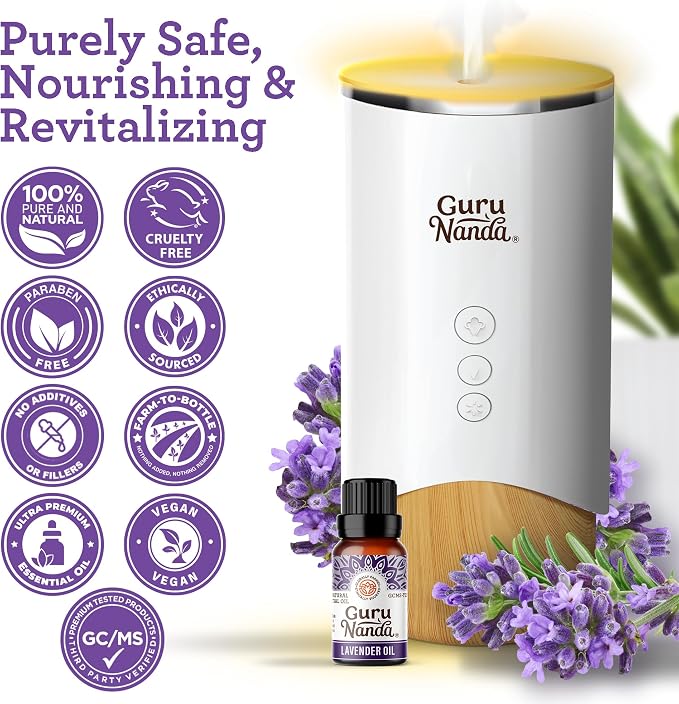 GuruNanda Lavender Essential Oil, 100% Pure, Natural & Undiluted Aromatherapy - Image 4