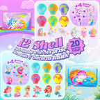 Shell Bath Bombs for Girls – 12 Pack Child-Safe Aromatherapy Bath Bombs - Image 2