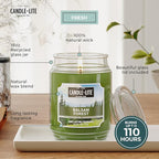 Candle-lite Fall Scented Candles, Balsam Forest Fragrance, 18 oz Jar, Proudly - Image 3