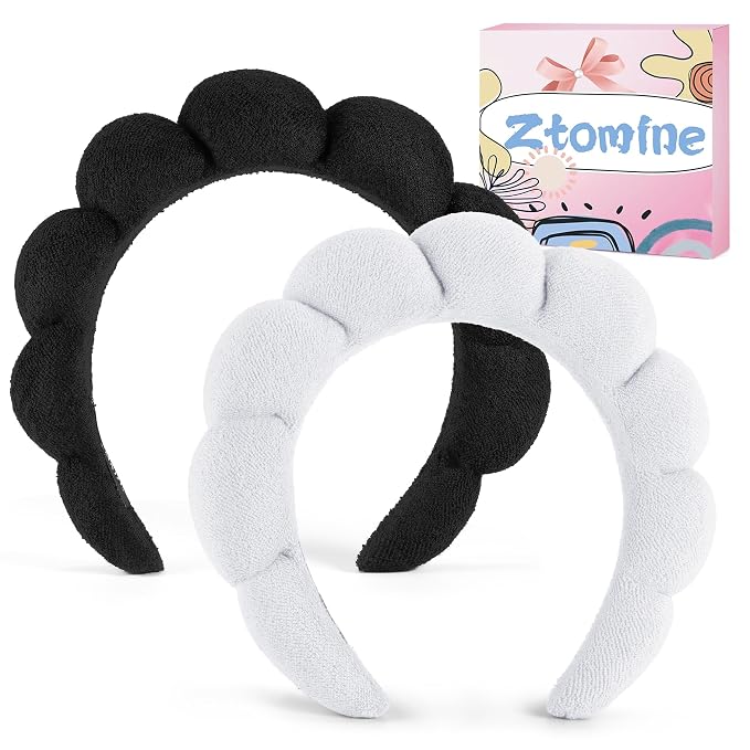 Ztomine Spa Headbands, Puffy Makeup Headbands - Image 6