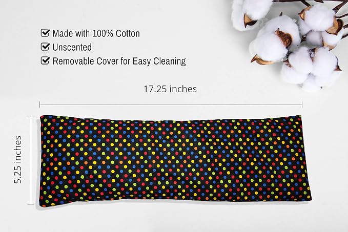 Microwavable Corn Filled Heating Pad and Cold Pack/Washable 100% Cotton Cover - Image 2