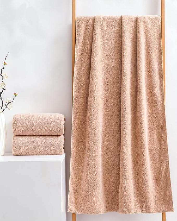 Lumimi Towels 3 Piece Very Soft Microfiber Bath Towel Set Super Absorbent Light - Image 7
