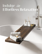 Tinamo Acacia Bathtub Tray Caddy - Image 4