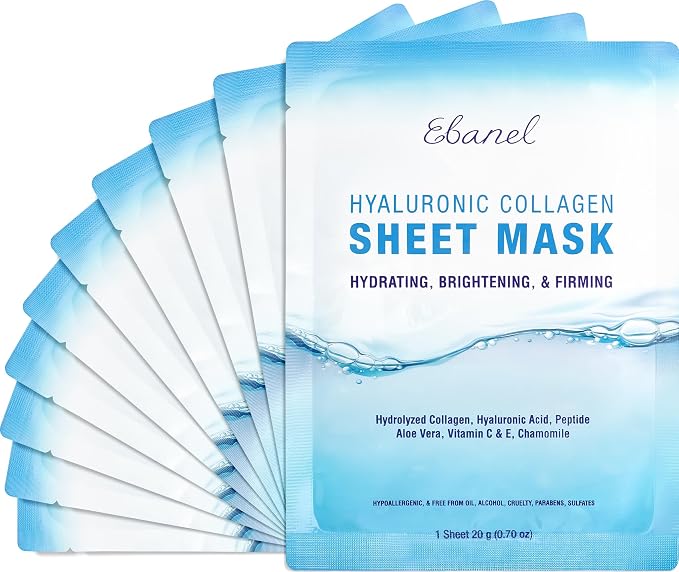 Ebanel 10 Pack Collagen Face Mask by Ebanel