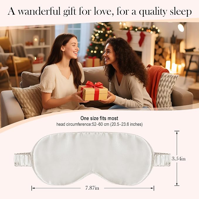 SilkDream 100% Mulberry Silk Sleep Mask Eye Mask - Image 6